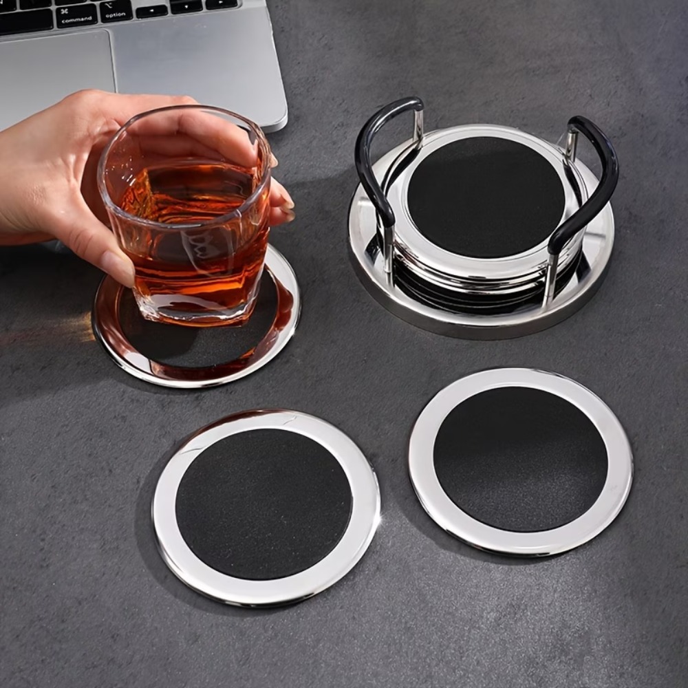 Marble Coaster Set - طقم من 6 قطع من حاملات