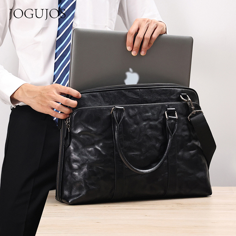 Leather Briefcase - 2025 جديد حقائب يد جلدية أصلية
