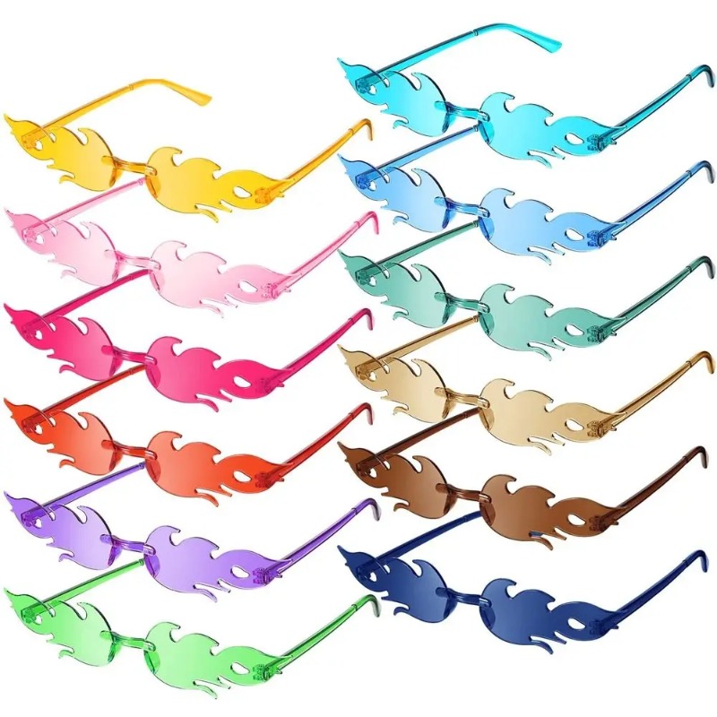 Designer Sunglasses - نظارات شمسية نسائية بتصميم لهب النار
