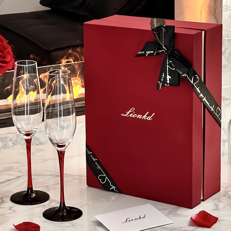 Luxury Gift Set - كأس شمبانيا فاخر من HYS، كأس