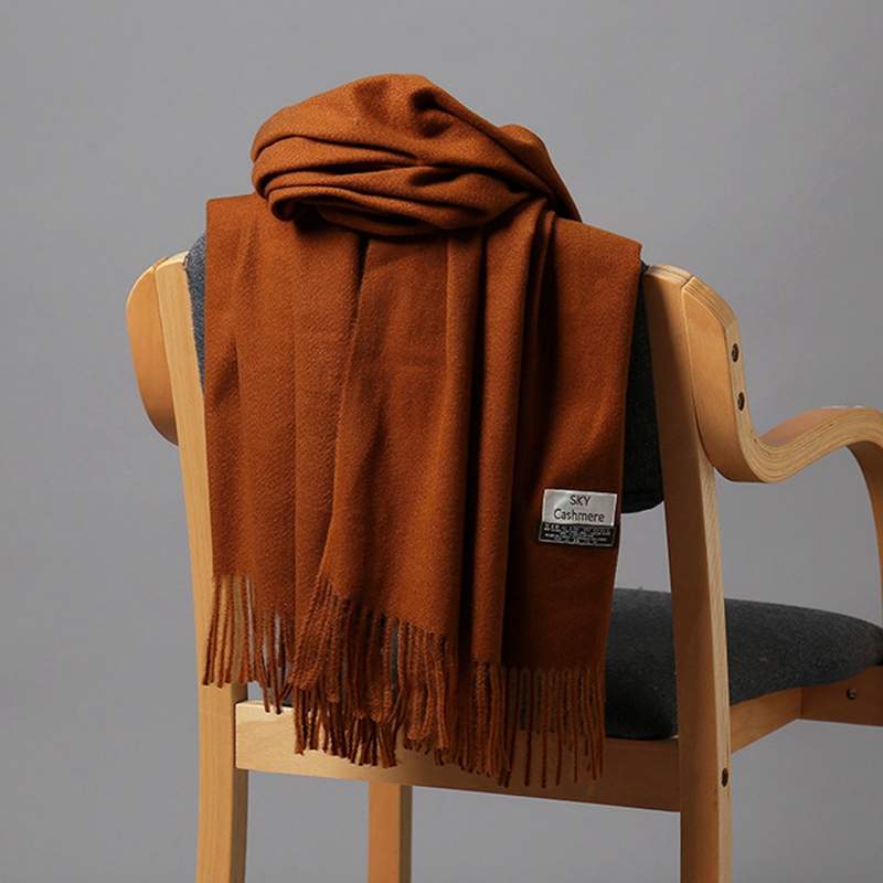 Cashmere Scarf - وشاح نسائي فاخر من الكشمير الصناعي،