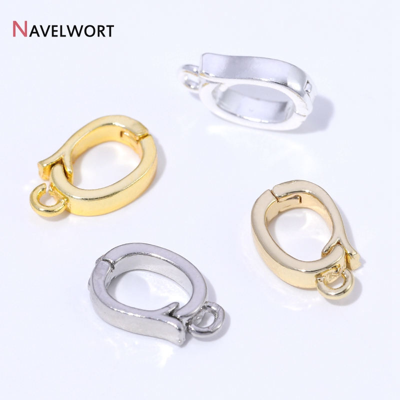 Gold Plated Jewelry - مشبك قلادة معدني مطلي بالذهب عيار