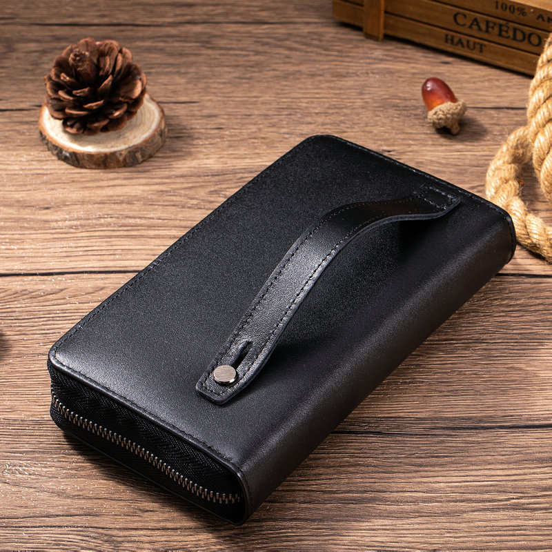 Leather Wallet Men - محفظة رجالية جديدة من الجلد الطبيعي