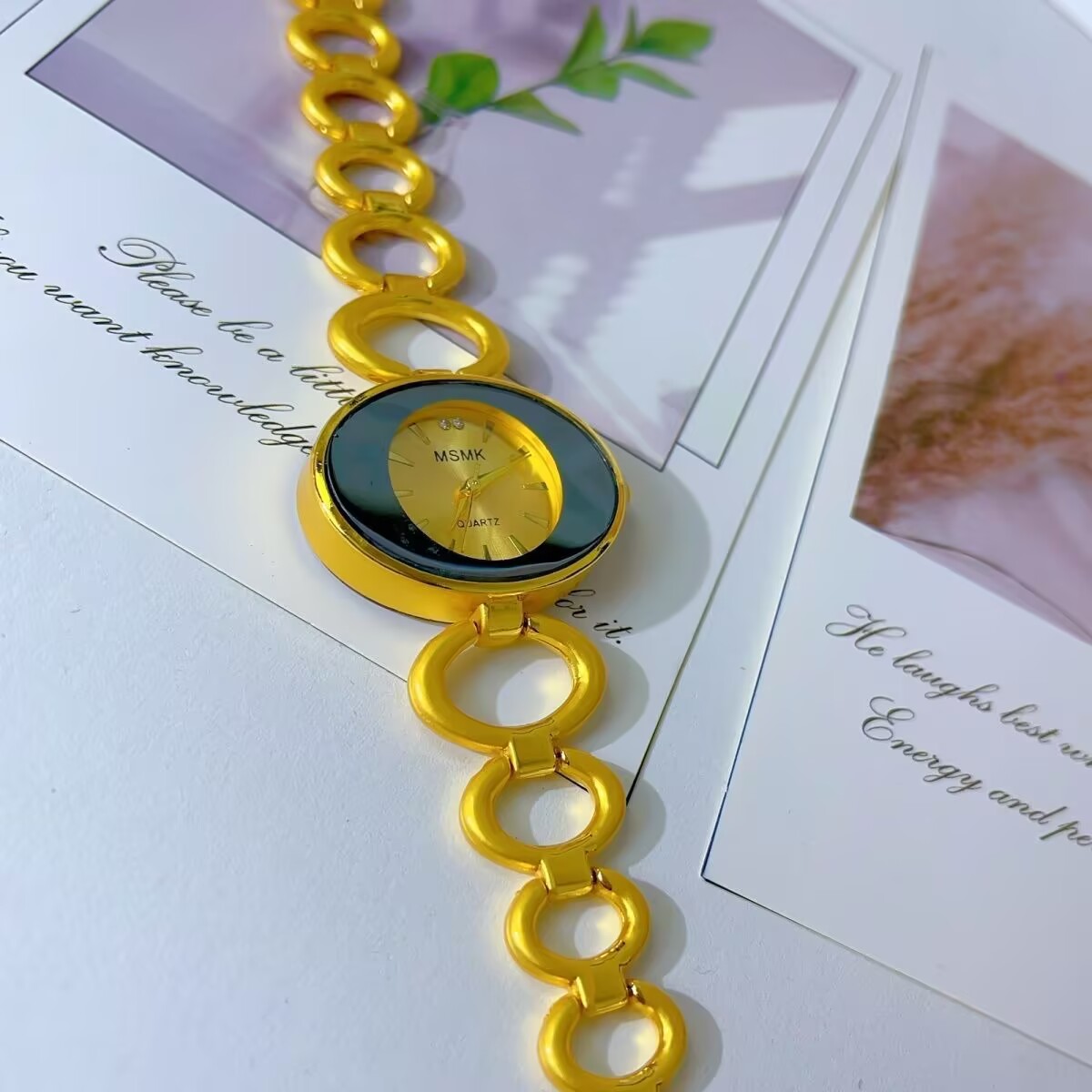 Gold Plated Jewelry - ساعة أمريكية جديدة مطلية بالذهب عيار