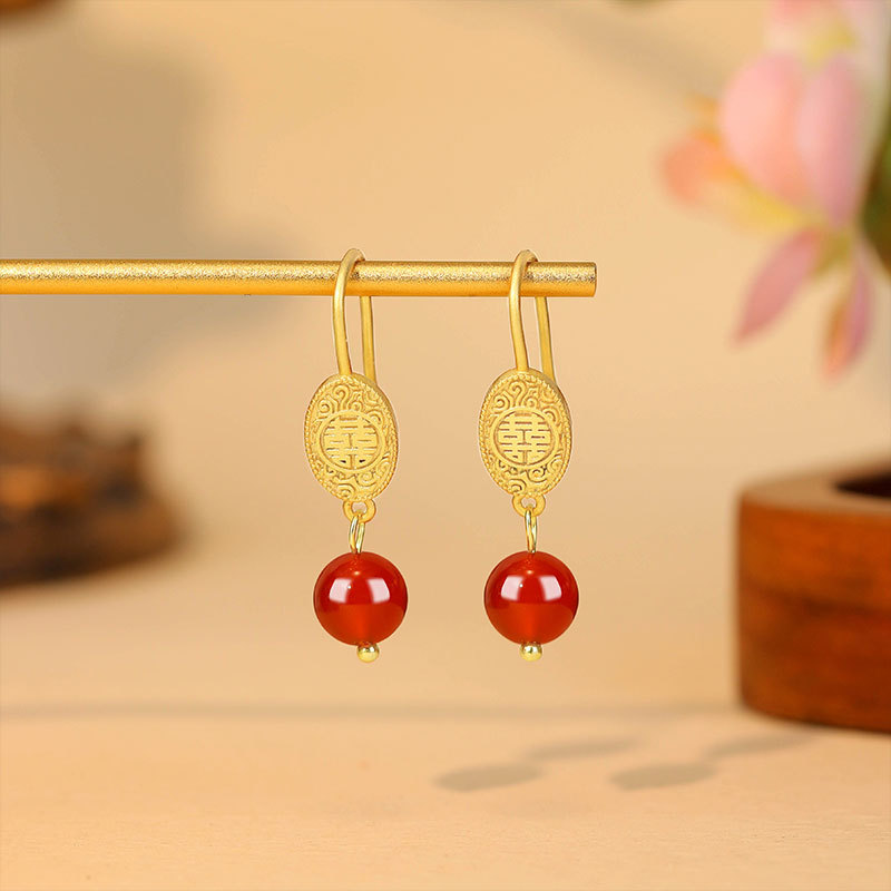أقراط من الخرز الطبيعي من اليش - مراجعة Gold Plated Jewelry وسعره