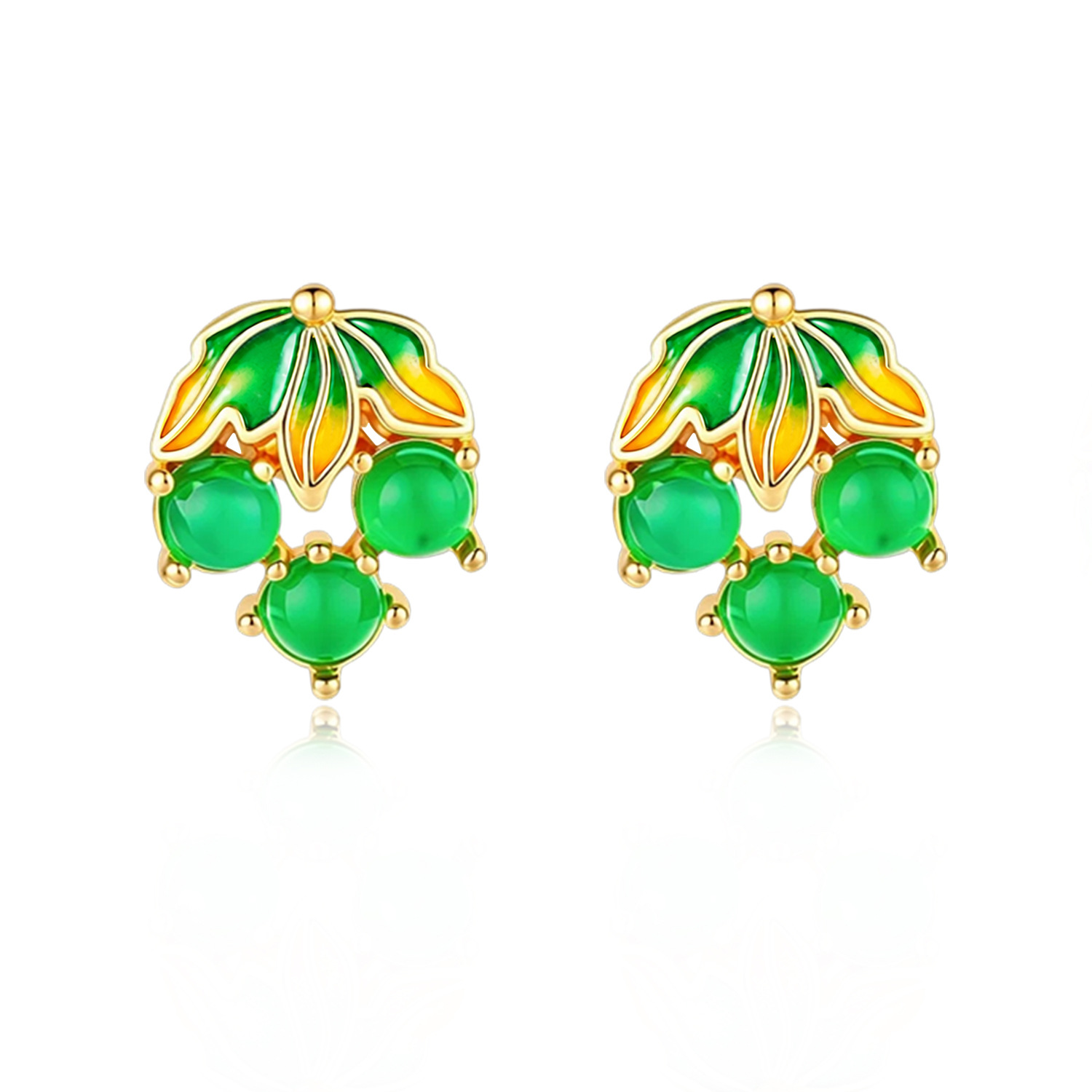 أقراط عنب من اليشم البورمي، مج - مراجعة Gold Plated Jewelry وسعره