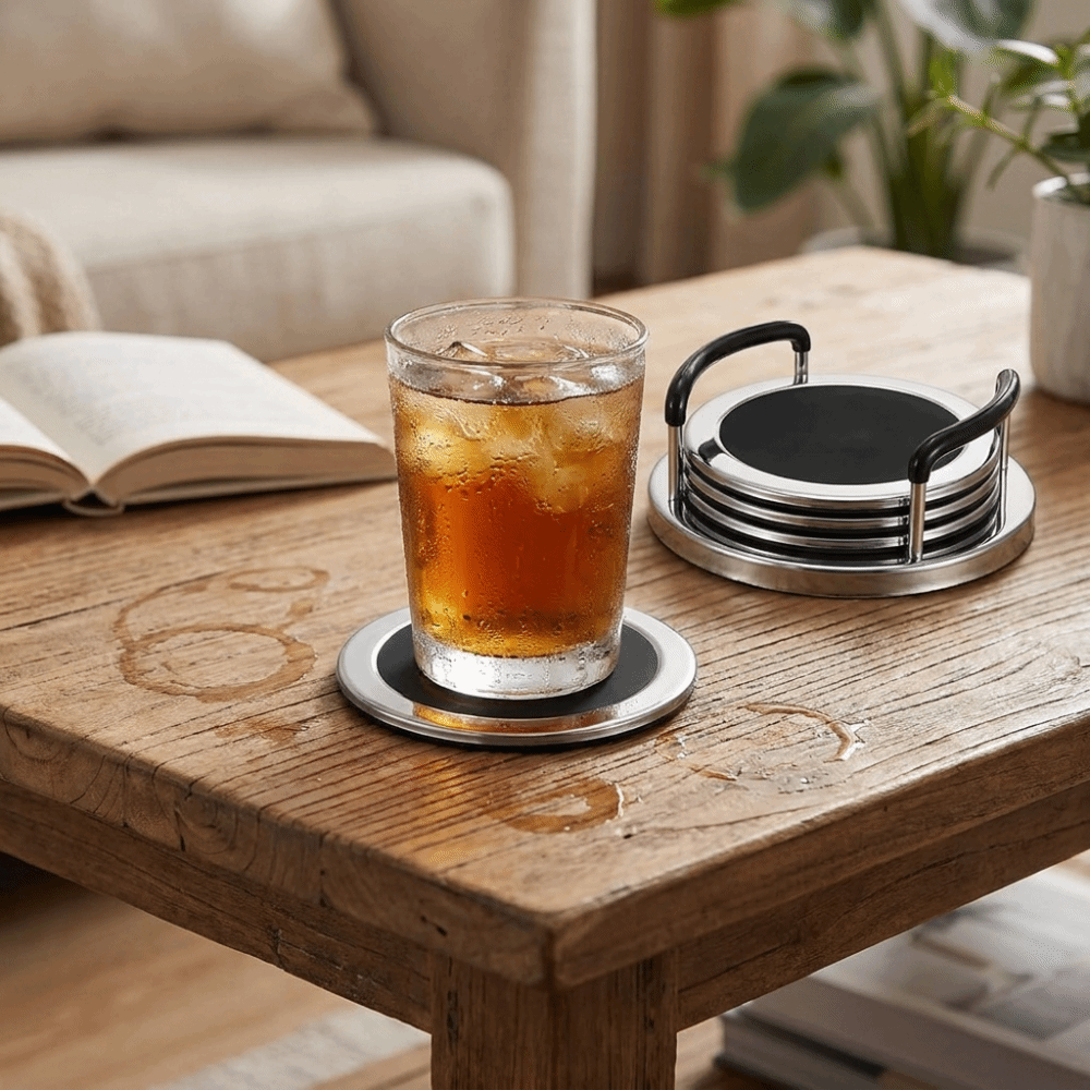 طقم من 6 قطع من حاملات الأكواب - مراجعة Marble Coaster Set وسعره
