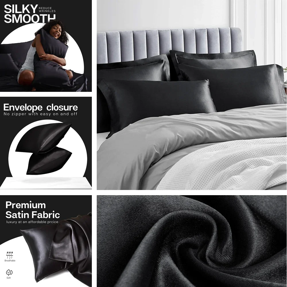 2 عبوة من كيس وسادة الساتان لل - مراجعة Silk Pillowcase وسعره