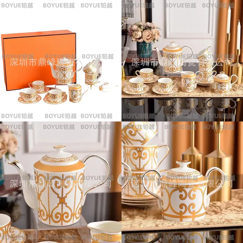 طقم فنجان قهوة سيراميك أصفر مع - مراجعة Luxury Gift Set وسعره