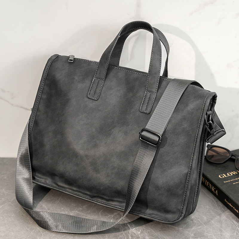 حقيبة يد رجالية غير رسمية للأع - مراجعة Leather Briefcase وسعره
