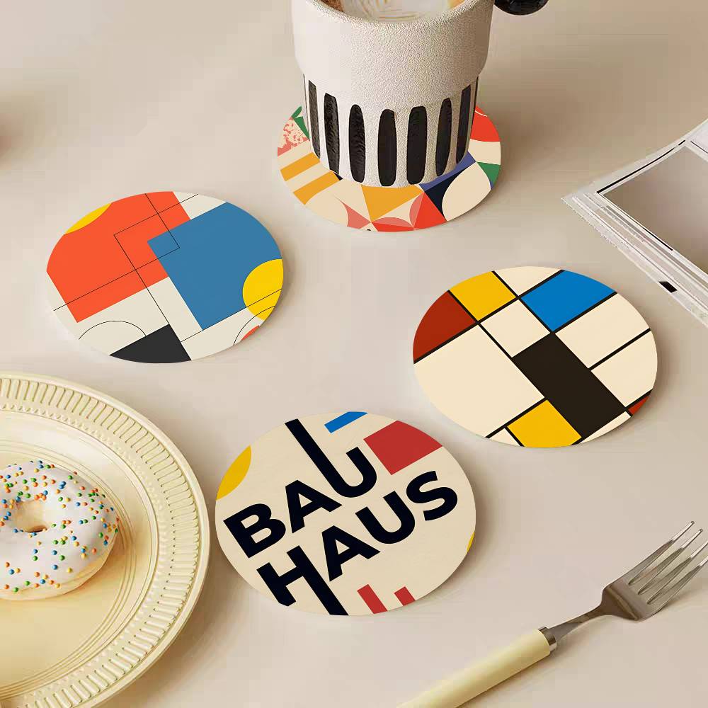 أكواب خشبية مستديرة بتصميم باو - مراجعة Marble Coaster Set وسعره