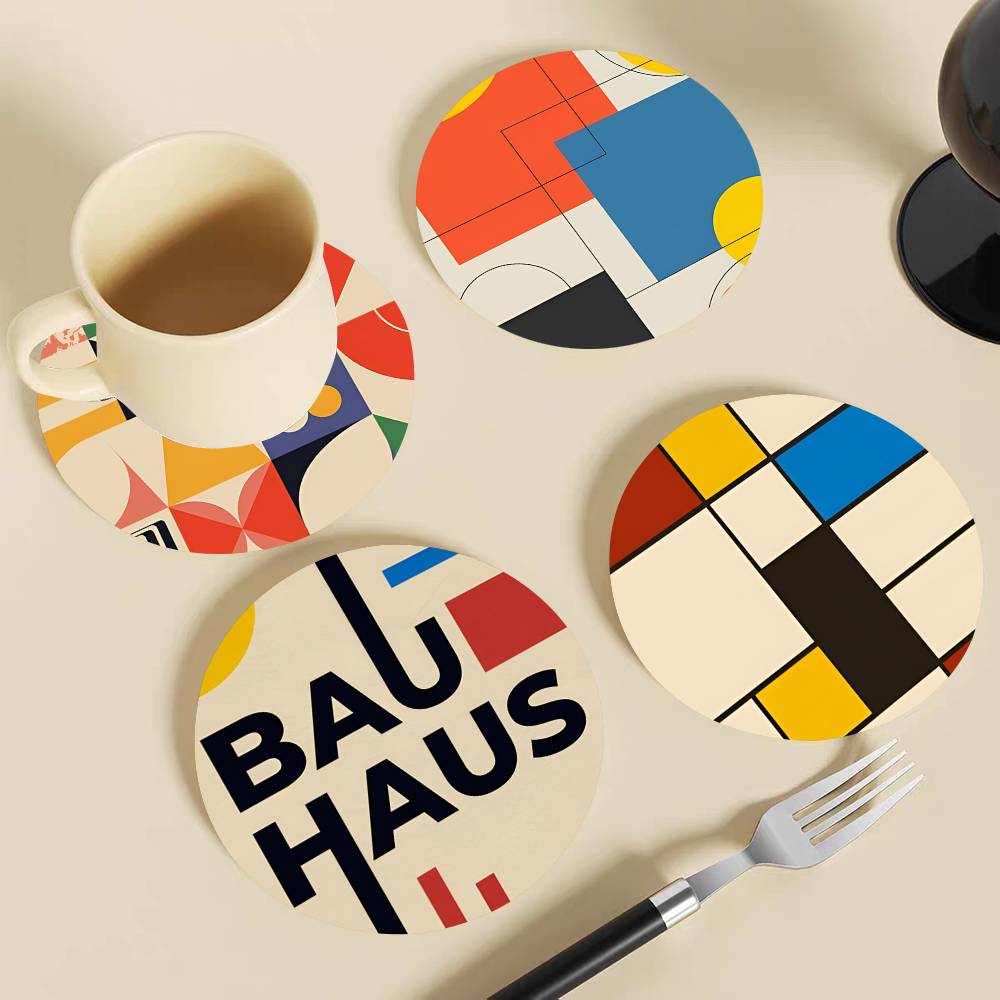 أكواب خشبية مستديرة بتصميم باو - مراجعة Marble Coaster Set وسعره