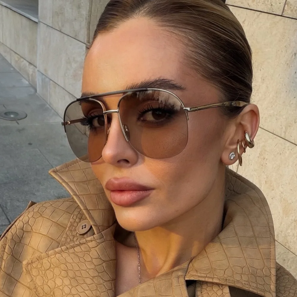 نظارات شمسية كبيرة الحجم للجنس - مراجعة Sunglasses Uv400 وسعره