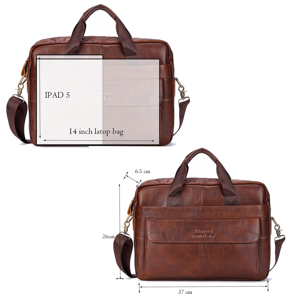 حقائب يد من الجلد الطبيعي للرج - مراجعة Leather Briefcase وسعره