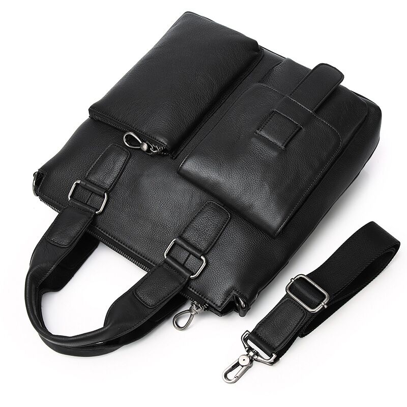 الرجال العمودي حقيبة يد الذكور - مراجعة Leather Briefcase وسعره