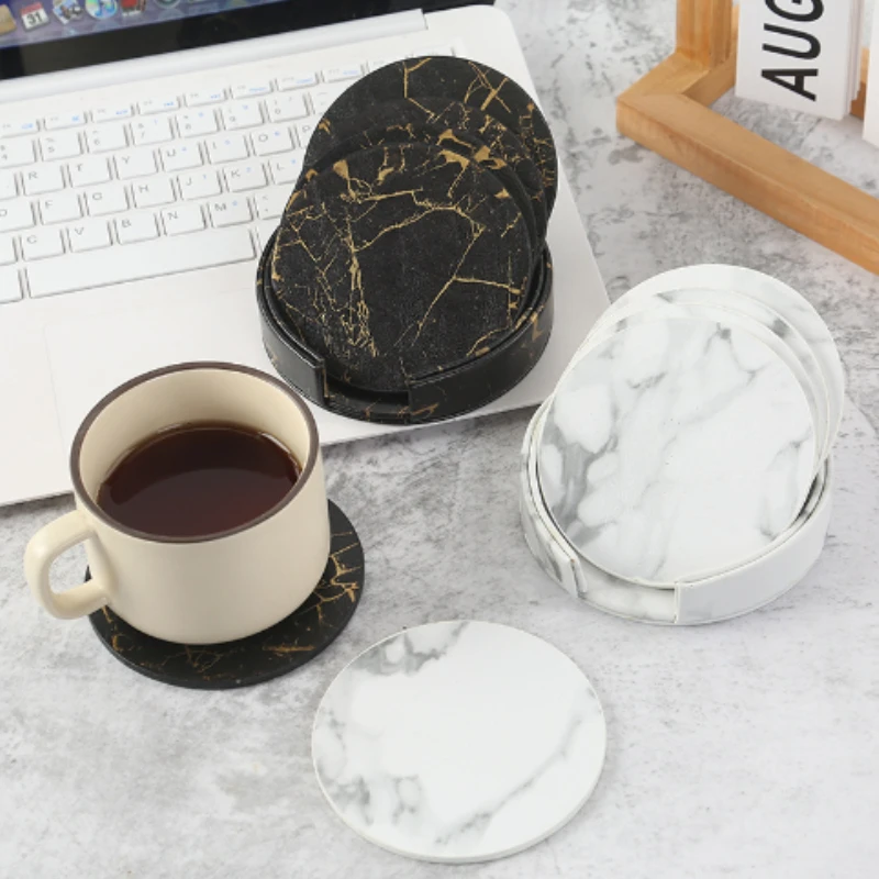 6 قطعة قاعدة أكواب رخامية من ا - مراجعة Marble Coaster Set وسعره
