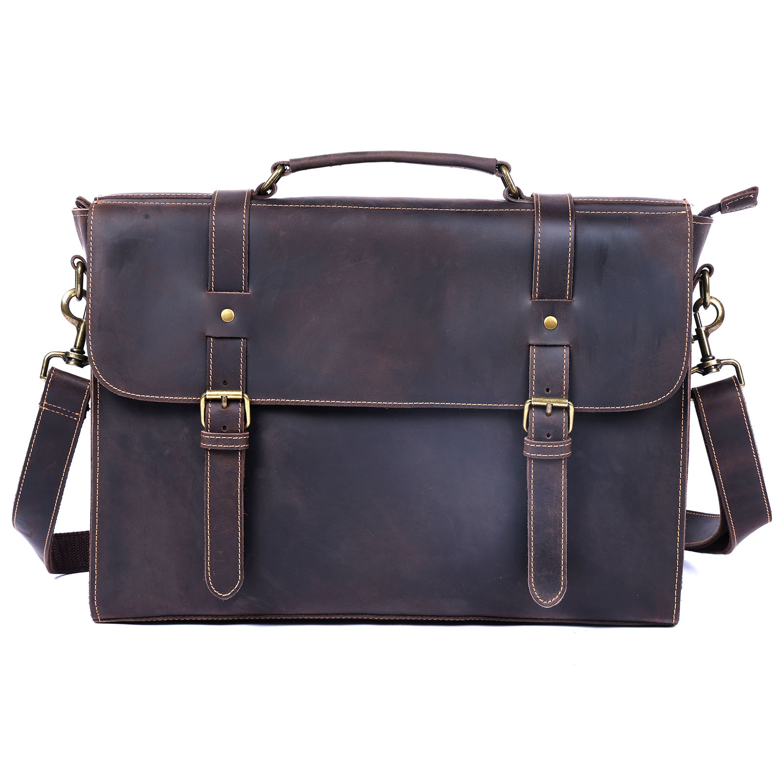 حقيبة أعمال من الجلد الطبيعي ل - مراجعة Leather Briefcase وسعره