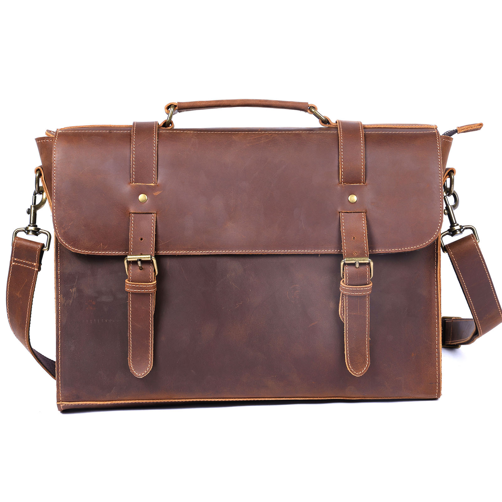 حقيبة أعمال من الجلد الطبيعي ل - مراجعة Leather Briefcase وسعره