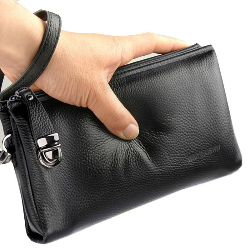 2025 حقيبة اليد الرجال جلد الب - مراجعة Leather Wallet Men وسعره