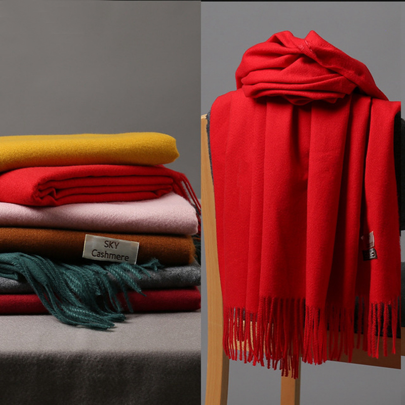 وشاح نسائي فاخر من الكشمير الص - مراجعة Cashmere Scarf وسعره