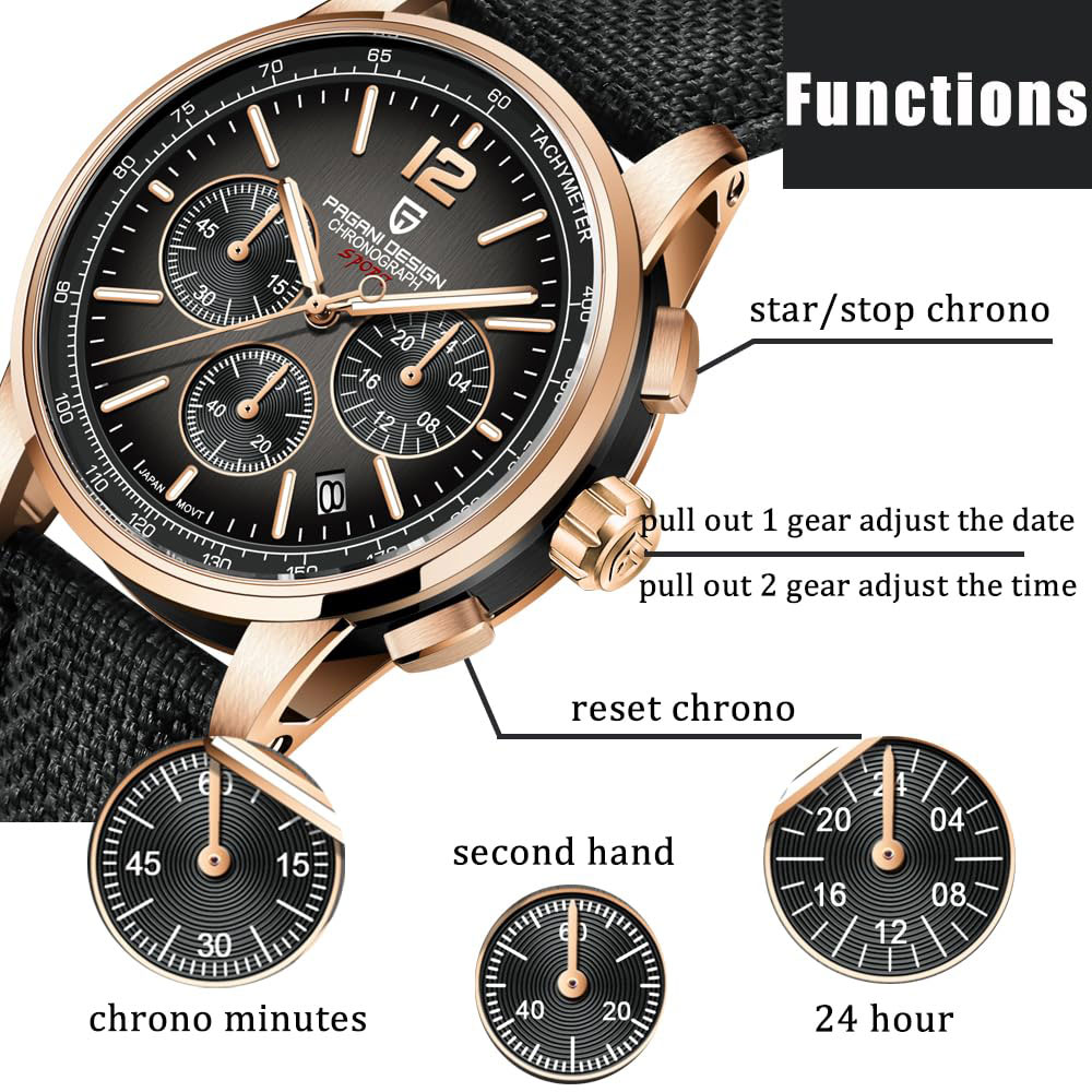 PAGANI تصميم جديد ساعة رجالي 4 - مراجعة Luxury Watch Men وسعره