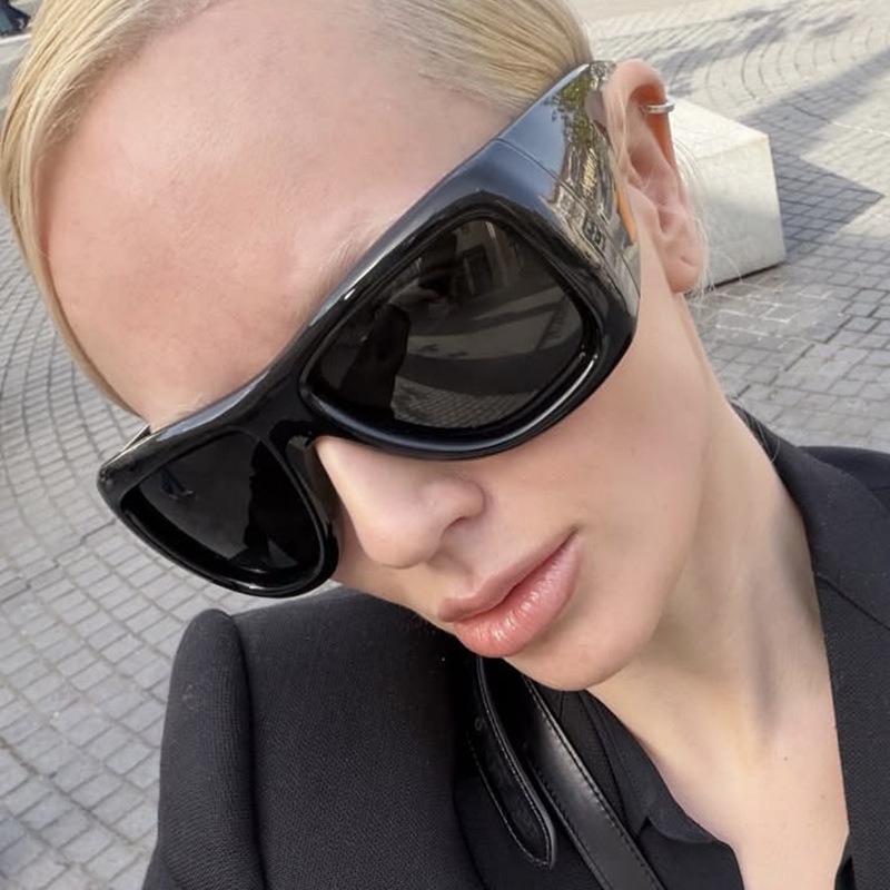 نظارات شمسية مربعة كبيرة الحجم - مراجعة Sunglasses Uv400 وسعره