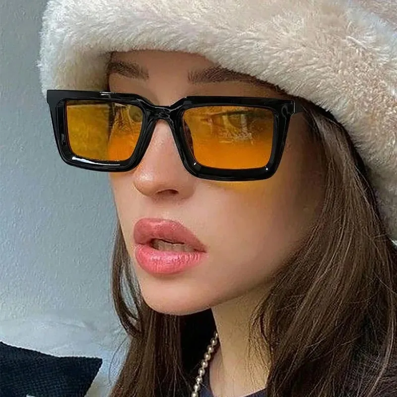 نظارات شمسية مستطيلة عتيقة للن - مراجعة Sunglasses Uv400 وسعره