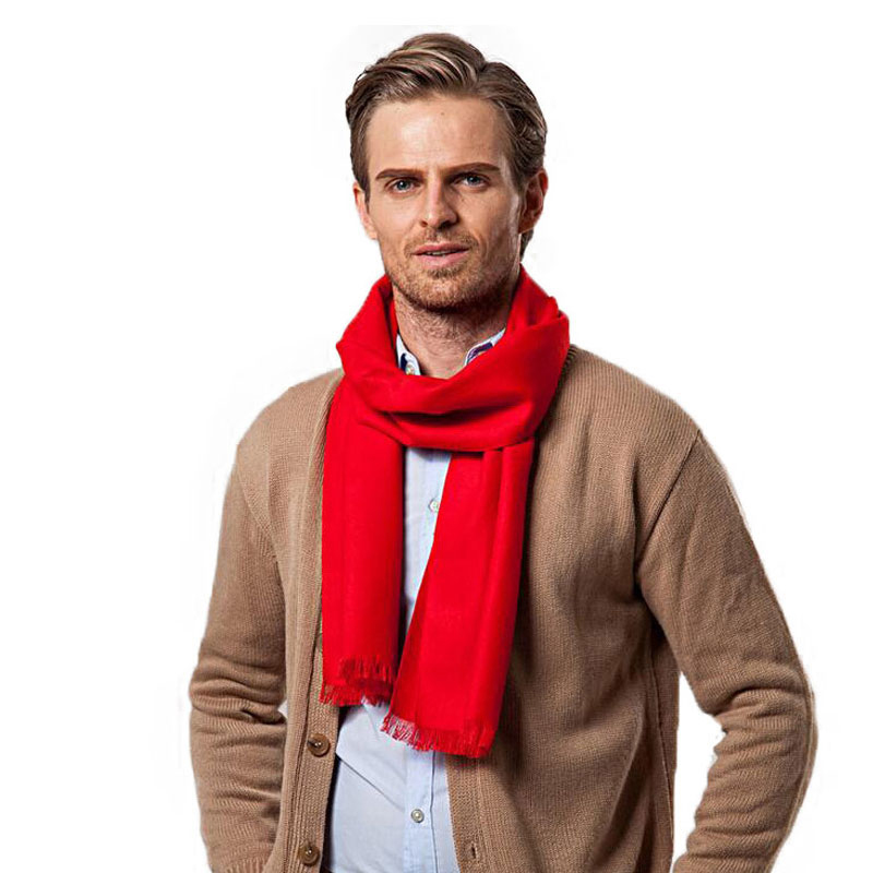 أزياء الشتاء بلون الرجال وشاح  - مراجعة Cashmere Scarf وسعره