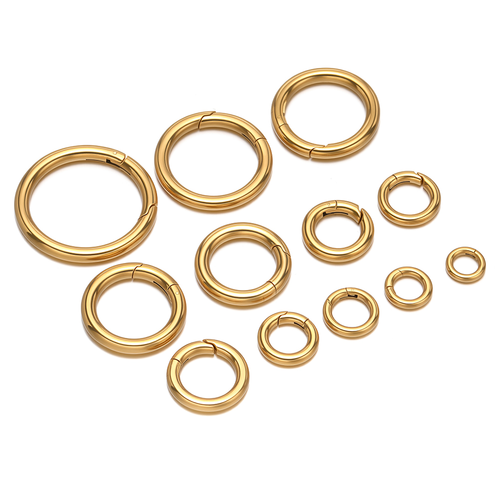 2 قطعة/الوحدة جولة الربيع المش - مراجعة Gold Plated Jewelry وسعره