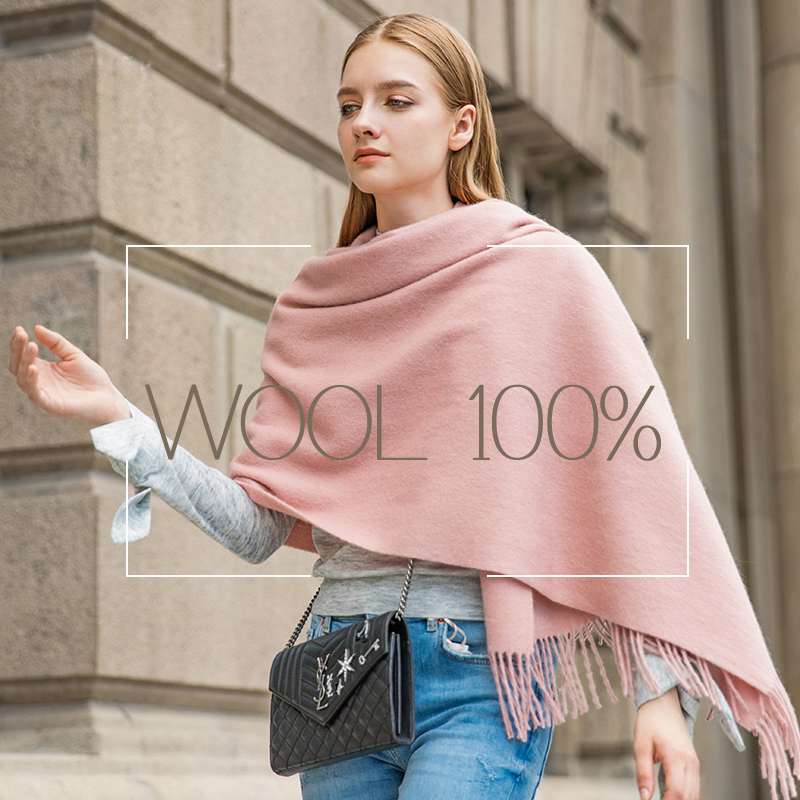 الصوف الشتاء وشاح المرأة شال أ - مراجعة Cashmere Scarf وسعره