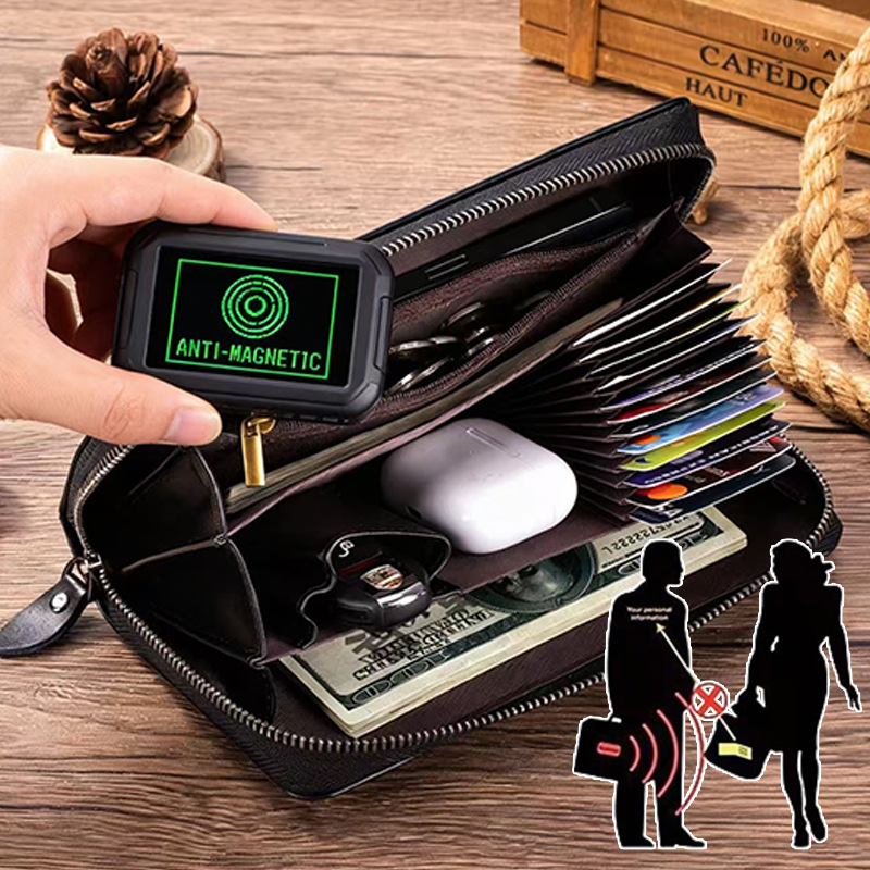 محفظة رجالية جديدة من الجلد ال - مراجعة Leather Wallet Men وسعره