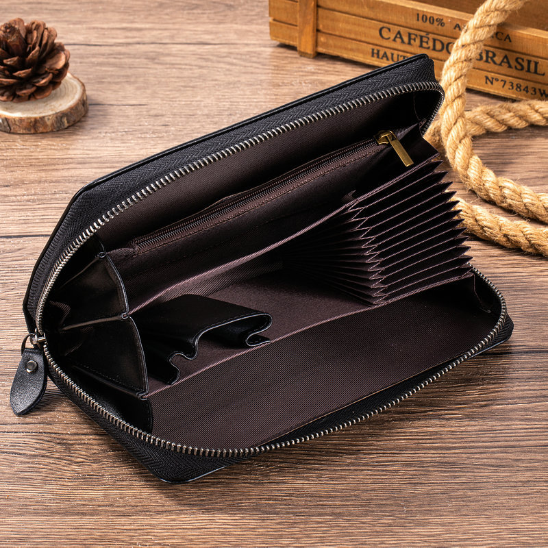 محفظة رجالية جديدة من الجلد ال - مراجعة Leather Wallet Men وسعره