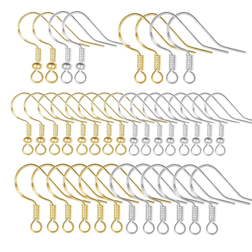 خطافات أقراط مطلية بالذهب 100  - مراجعة Gold Plated Jewelry وسعره