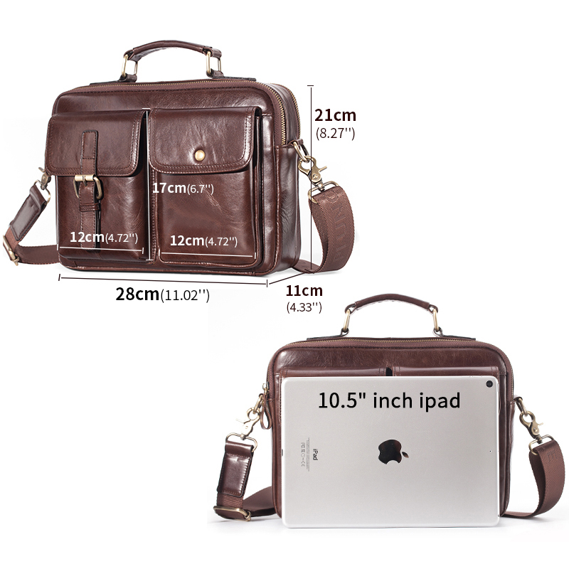 العلامة التجارية الجديدة جلد ا - مراجعة Leather Briefcase وسعره