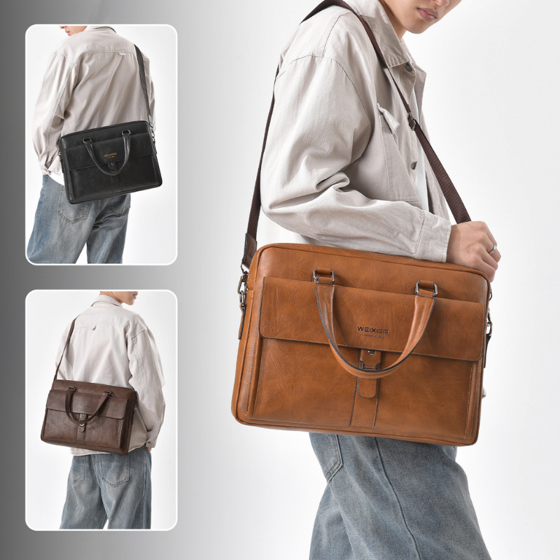 حقيبة رجالية كلاسيكية من الجلد - مراجعة Leather Briefcase وسعره