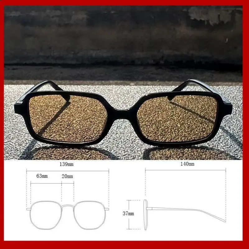 نظارات شمسية مستطيلة صغيرة جدي - مراجعة Designer Sunglasses وسعره