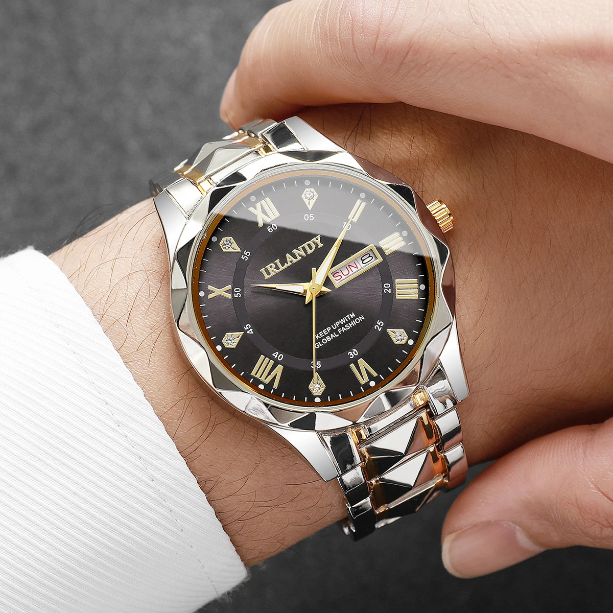1 قطعة ساعة سر مفاجأة صندوق أع - مراجعة Luxury Watch Men وسعره